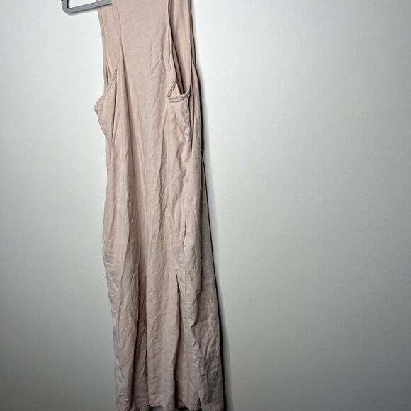 Tavik+ Womens Dress Large Button Front Tie Waist Midi Collared Linen Rayon Blend - Picture 9 of 15